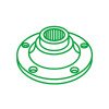 Flange Axle Front