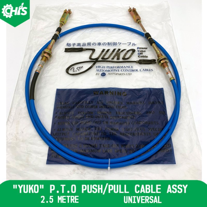 "Yuko" P.T.O Push/Pull Cable Assy