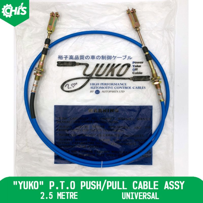 "Yuko" P.T.O Push/Pull Cable Assy