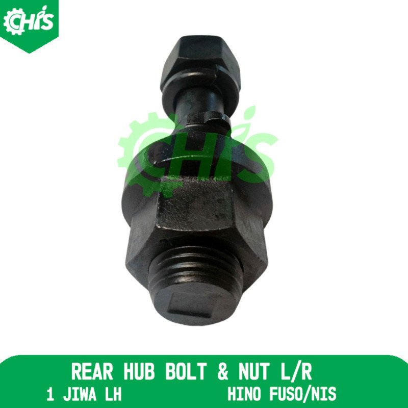 Rear Hub Bolt & Nut Lh
