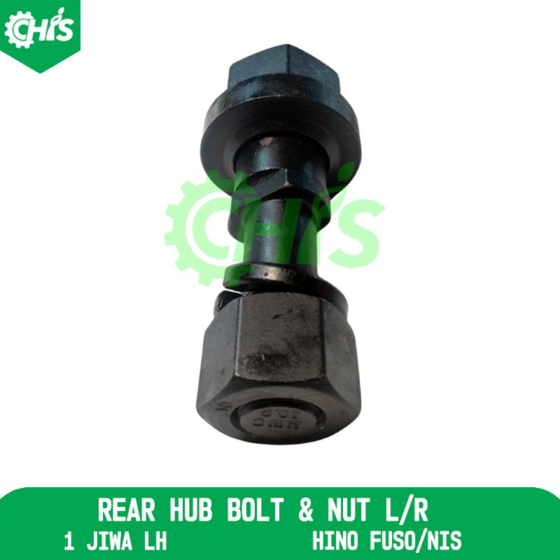 Rear Hub Bolt & Nut Lh