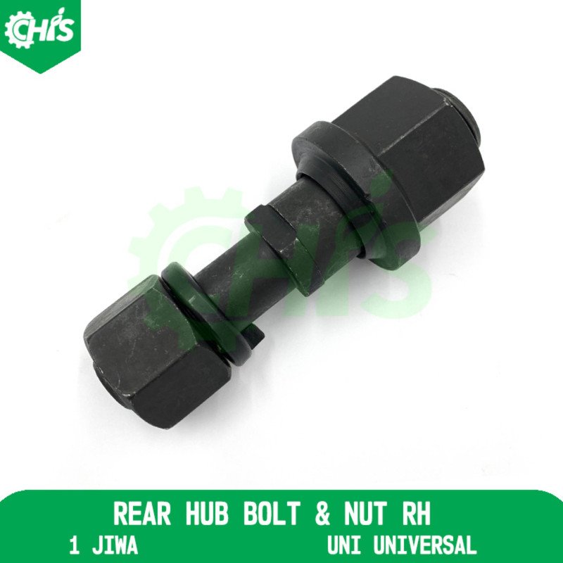 Rear Hub Bolt & Nut Rh