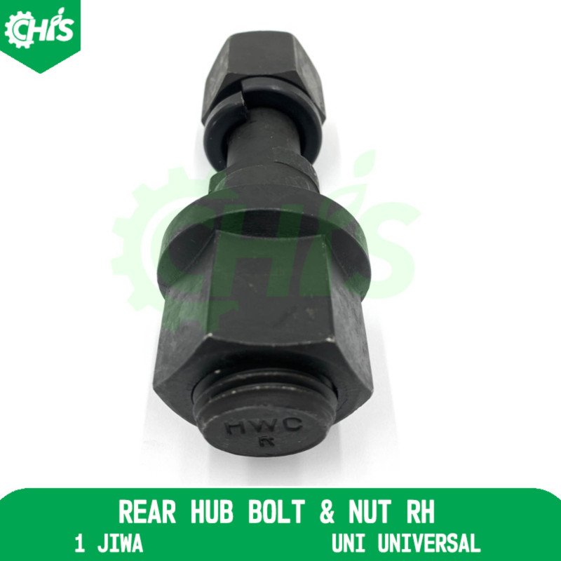Rear Hub Bolt & Nut Rh