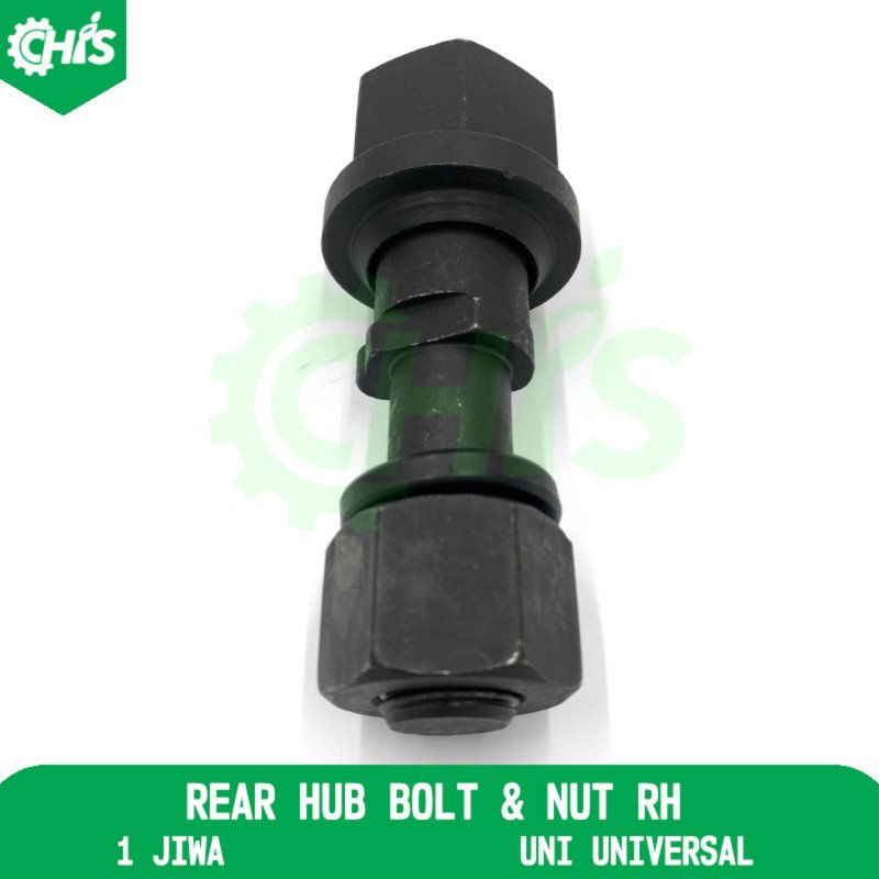 Rear Hub Bolt & Nut Rh