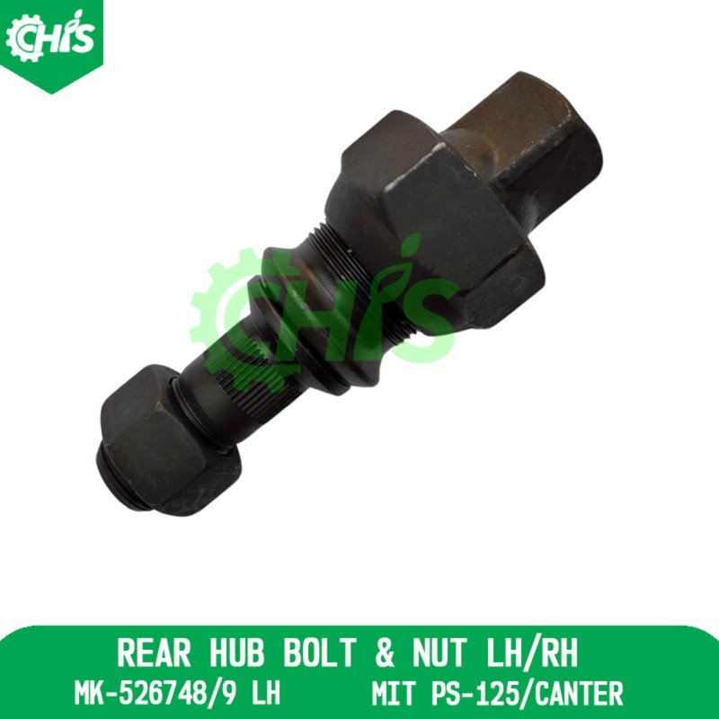 Rear Hub Bolt & Nut Lh
