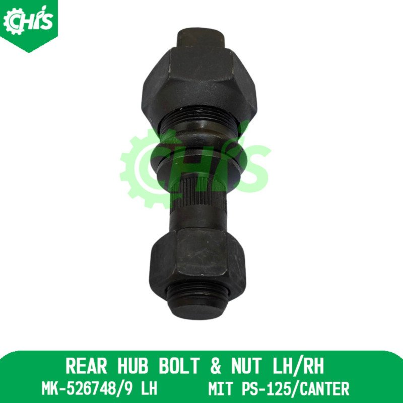 Rear Hub Bolt & Nut Lh