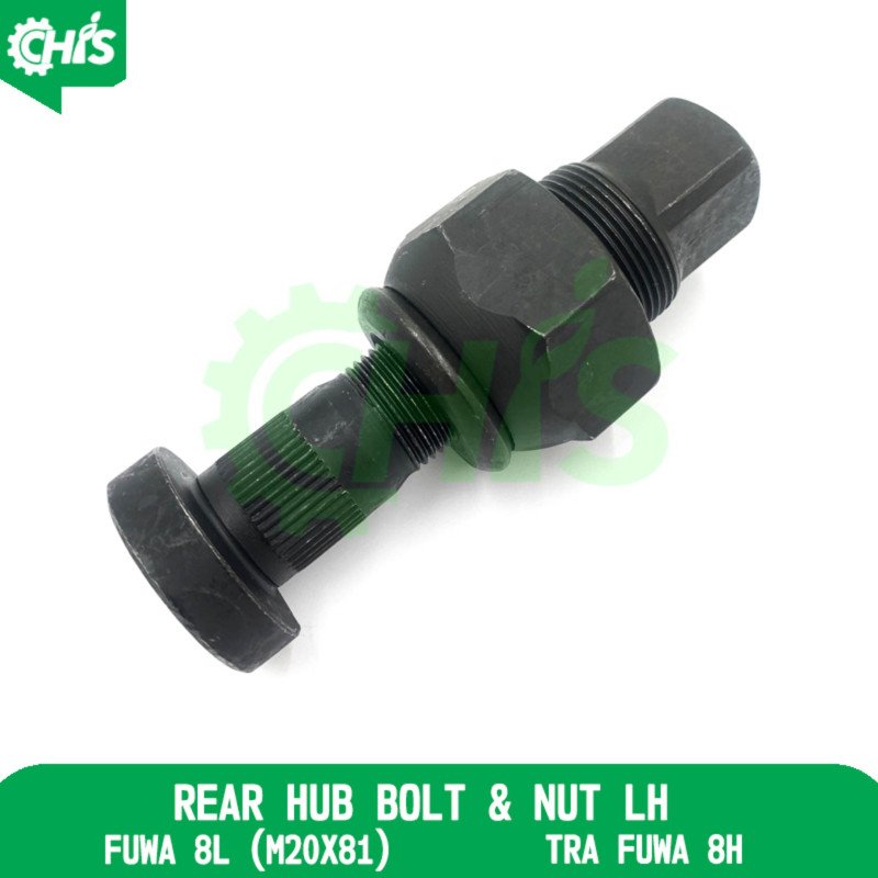 Rear Hub Bolt & Nut Lh