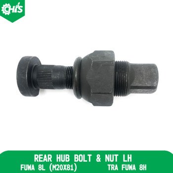 Rear Hub Bolt & Nut Lh