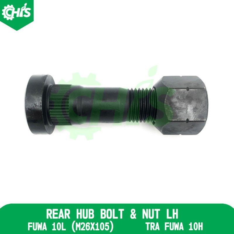 Rear Hub Bolt & Nut Lh