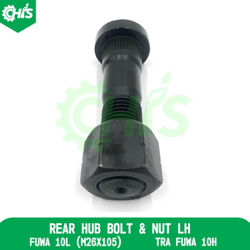 Rear Hub Bolt & Nut Lh
