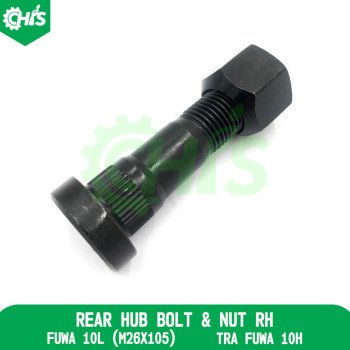 Rear Hub Bolt & Nut Rh