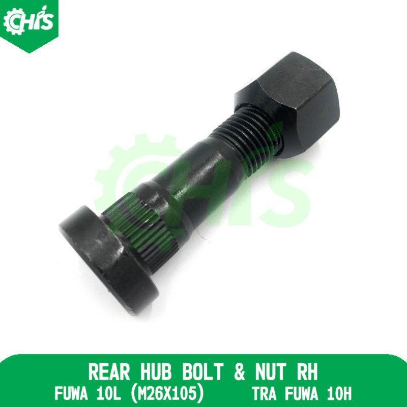 Rear Hub Bolt & Nut Rh