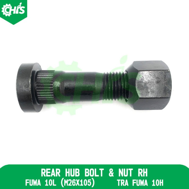 Rear Hub Bolt & Nut Rh