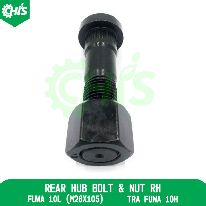 Rear Hub Bolt & Nut Rh