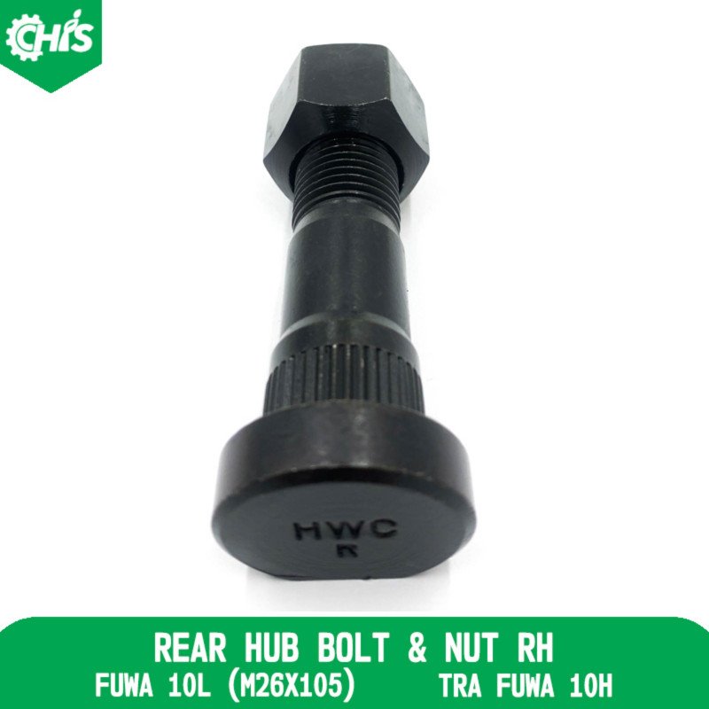 Rear Hub Bolt & Nut Rh
