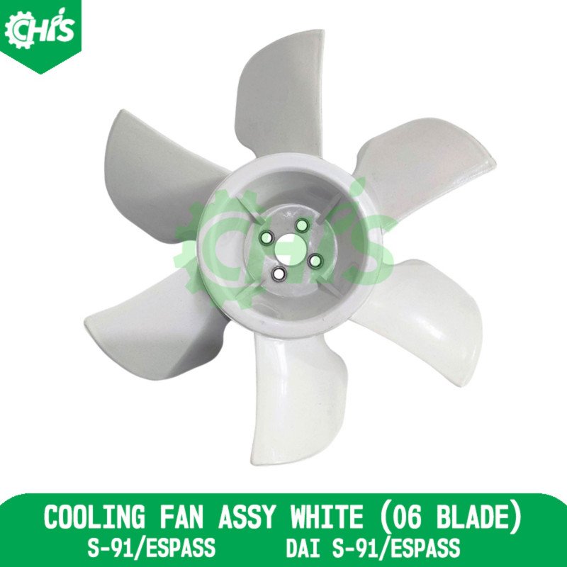 Cooling Fan Assy White (06 Blade)