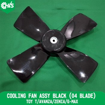 Cooling Fan Assy Black (04 Blade)